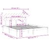 Cama Matrimonial | Cama Para Adultos | Estructura De Cama Madera Maciza Blanca Super King 180x200 Cm Cfw680845