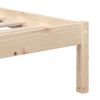 Cama Matrimonial | Cama Para Adultos | Estructura De Cama Madera Maciza 135x190 Cm Cfw217899