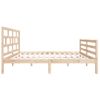 Cama Matrimonial | Cama Para Adultos | Estructura De Cama Doble De Madera Maciza 4ft6 135x190 Cm Cfw348350