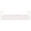 Cama Individual | Cama Infantil | Estructura Cama Infantil Y Cajones Madera Pino Blanco 80x160 Cm Cfw324671