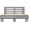 Cama Matrimonial | Cama Para Adultos | Estructura Cama Madera Ingeniería Metal Gris Sonoma 120x200 Cm Cfw54484