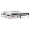 Cama Matrimonial | Cama Para Adultos | Estructura Cama Madera Ingeniería Metal Gris Sonoma 135x190 Cm Cfw93370