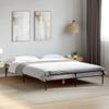 Cama Matrimonial | Cama Para Adultos | Estructura Cama Madera Ingeniería Metal Gris Sonoma 135x190 Cm Cfw93370