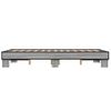 Cama Matrimonial | Cama Para Adultos | Estructura Cama Madera Ingeniería Metal Gris Sonoma 140x190 Cm Cfw33824