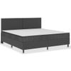 Estructura De Cama Doble | Cama Box Spring | Cama Para Adultos Tela Gris 200x200 Cm Cfw771730