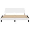 Cama Matrimonial | Cama Para Adultos | Estructura De Cama Cabecero Cuero Sintético Blanco 160x200 Cm Cfw177875