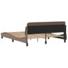 Cama Matrimonial | Cama Para Adultos | Estructura De Cama Cabecero Cuero Sintético Capuchino 160x200cm Cfw527545