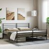 Cama Matrimonial | Cama Para Adultos | Estructura De Cama Cabecero Y Pie De Cama Metal Negro 180x200cm Cfw702220