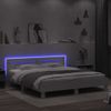 Cama Matrimonial | Cama Para Adultos | Estructura De Cama Cabecero Y Luces Led Blanca 180x200 Cm Cfw424413