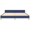 Cama Matrimonial | Cama Para Adultos | Estructura De Cama Con Cabecero De Tela Azul 180x200 Cm Cfw79339