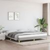 Cama Matrimonial | Cama Para Adultos | Estructura De Cama Con Cabecero De Tela Gris Claro 200x200 Cm Cfw909332