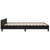 Cama Matrimonial | Cama Para Adultos | Estructura De Cama Con Cabecero De Terciopelo Negro 140x200 Cm Cfw860596