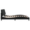 Cama Matrimonial | Cama Para Adultos | Estructura De Cama Con Cabecero De Terciopelo Negro 180x200 Cm Cfw62279