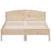 Cama Matrimonial | Cama Para Adultos | Estructura De Cama Con Cabecero Madera De Pino Blanco 150x200cm Cfw544283