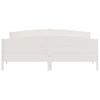 Cama Matrimonial | Cama Para Adultos | Estructura De Cama Con Cabecero Madera De Pino Blanco 200x200cm Cfw702385