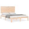 Cama Matrimonial | Cama Para Adultos | Estructura De Cama Con Cabecero Madera Maciza 120x200 Cm Cfw562557