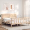 Cama Matrimonial | Cama Para Adultos | Estructura De Cama Con Cabecero Madera Maciza 160x200 Cm Cfw317180