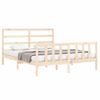 Cama Matrimonial | Cama Para Adultos | Estructura De Cama Con Cabecero Madera Maciza 160x200 Cm Cfw176755