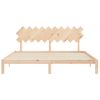 Cama Matrimonial | Cama Para Adultos | Estructura De Cama Con Cabecero Madera Maciza 200x200 Cm Cfw625834