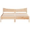 Cama Matrimonial | Cama Para Adultos | Estructura De Cama Con Cabecero Madera Maciza De Pino 200x200cm Cfw896609