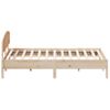 Cama Matrimonial | Cama Para Adultos | Estructura De Cama Con Cabecero Madera Maciza De Pino 200x200cm Cfw760063