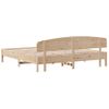 Cama Matrimonial | Cama Para Adultos | Estructura De Cama Con Cabecero Madera Maciza De Pino 200x200cm Cfw760063