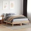 Cama Matrimonial | Cama Para Adultos | Estructura De Cama Con Cabecero Madera Maciza Pino 120x200 Cm Cfw161225