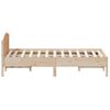 Cama Matrimonial | Cama Para Adultos | Estructura De Cama Con Cabecero Madera Maciza Pino 135x190 Cm Cfw910801