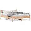 Cama Matrimonial | Cama Para Adultos | Estructura De Cama Con Cabecero Madera Maciza Pino 160x200 Cm Cfw894828