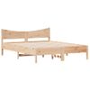 Cama Matrimonial | Cama Para Adultos | Estructura De Cama Con Cabecero Madera Maciza Pino 160x200 Cm Cfw894828