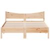 Cama Matrimonial | Cama Para Adultos | Estructura De Cama Con Cabecero Madera Maciza Pino 160x200 Cm Cfw894828