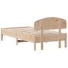 Cama Para Adulto | Cama Individual | Estructura De Cama Con Cabecero Madera Maciza Pino 75x190 Cm Cfw549173