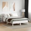 Cama Matrimonial | Cama Para Adultos | Estructura De Cama Con Cabecero Madera Pino Blanco 120x190 Cm Cfw962212