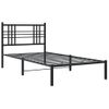 Cama Para Adulto | Cama Individual | Estructura De Cama Con Cabecero Metal Negro 100x200 Cm Cfw279998