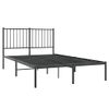 Cama Matrimonial | Cama Para Adultos | Estructura De Cama Con Cabecero Metal Negro 120x190 Cm Cfw118548