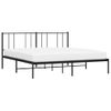 Cama Matrimonial | Cama Para Adultos | Estructura De Cama Con Cabecero Metal Negro 180x200 Cm Cfw776880