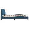 Cama Matrimonial | Cama Para Adultos | Estructura De Cama Con Cabecero Terciopelo Azul 180x200 Cm Cfw32271