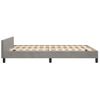 Cama Matrimonial | Cama Para Adultos | Estructura De Cama Con Cabecero Terciopelo Gris Claro 140x190cm Cfw680064