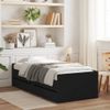 Cama Para Adulto | Cama Individual | Estructura De Cama Con Cajones Negro 75x190 Cm Cfw277320