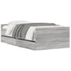 Cama Para Adulto | Cama Individual | Estructura De Cama Con Cajones Sonoma Gris 75x190 Cm Cfw778063