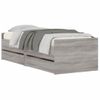 Cama Para Adulto | Cama Individual | Estructura De Cama Con Cajones Sonoma Gris 75x190 Cm Cfw363422