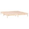 Cama Matrimonial | Cama Para Adultos | Estructura De Cama Con Led Madera Maciza 120x190 Cm Cfw561335