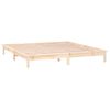 Cama Matrimonial | Cama Para Adultos | Estructura De Cama Con Led Madera Maciza 140x190 Cm Cfw121648