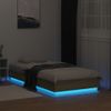 Cama Para Adulto | Cama Individual | Estructura De Cama Con Luces Led Roble Sonoma 75x190 Cm Cfw870434