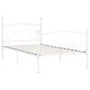 Cama Individual | Cama Para Adultos | Estructura De Cama Con Somier Metal Blanco 90x200 Cm Cfw801753