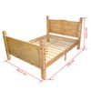 Cama Matrimonial | Cama Para Adultos | Estructura De Cama Corona Range Pino Mexicano 160x200 Cm Cfw677063