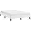 Cama Matrimonial | Cama Para Adultos | Estructura De Cama Cuero Sintético Blanco 120x190 Cm Cfw371946