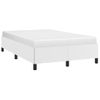 Cama Matrimonial | Cama Para Adultos | Estructura De Cama Cuero Sintético Blanco 120x190 Cm Cfw14995