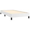 Cama Individual | Cama Para Adultos | Estructura De Cama Cuero Sintético Blanco 80x200 Cm Cfw950432