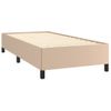 Cama Individual | Cama Para Adultos | Estructura De Cama Cuero Sintético Color Capuchino 80x200 Cm Cfw325227